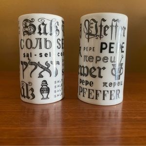 Vintage Japanese porcelain salt and pepper shakers